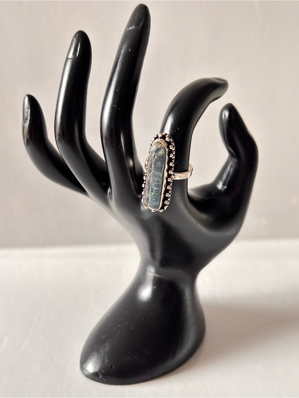 Raw Kyanite Statement Ring